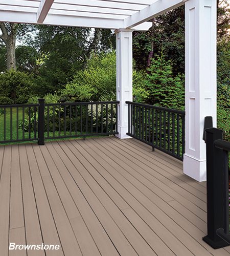azek harvest brownstone composite decking