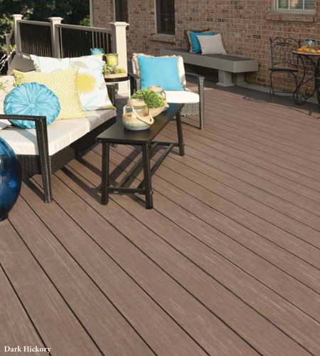 Azek Vintage Dark Hickory composite decking